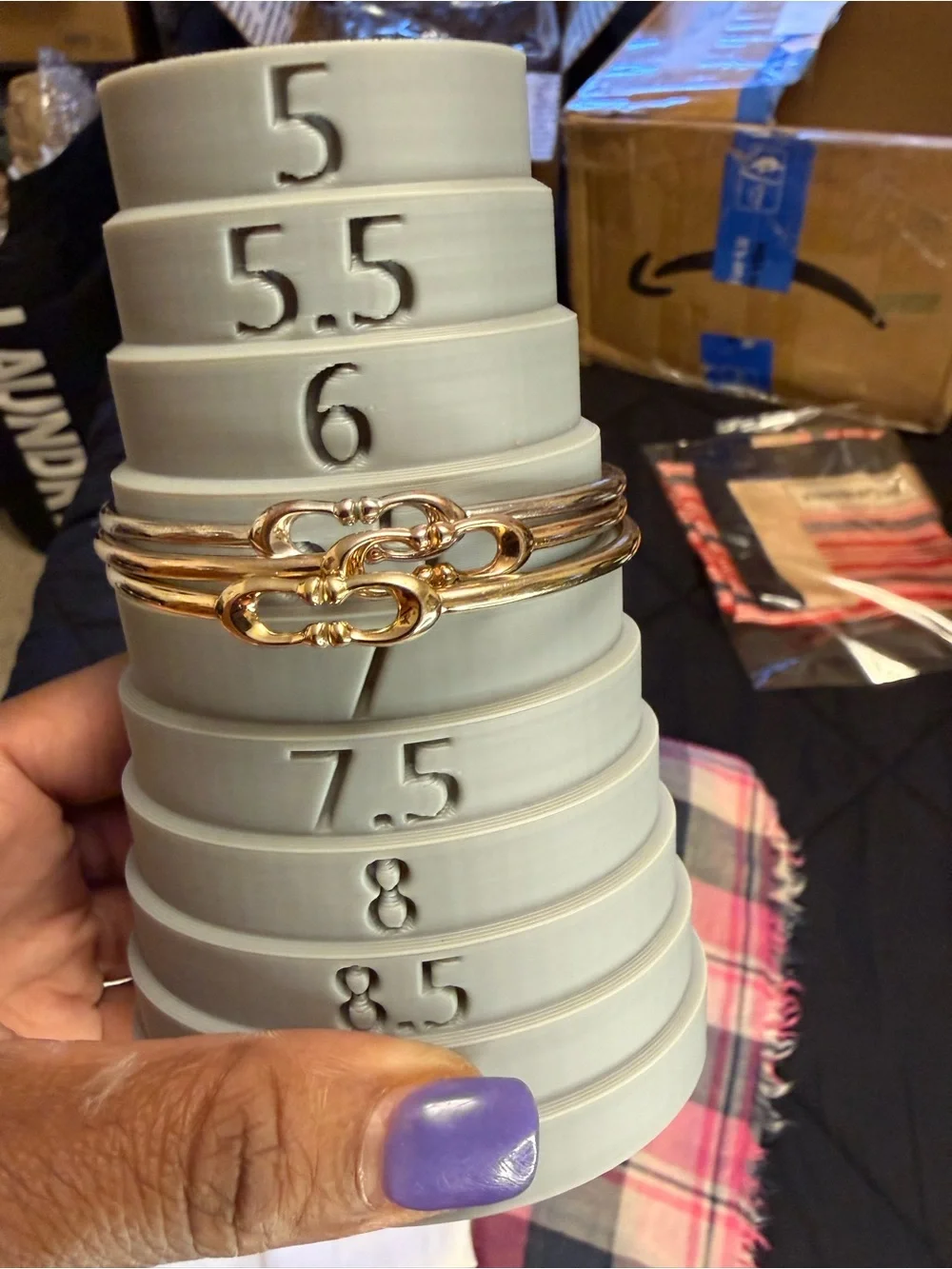 Coach Rose Gold Triple Bangle Bracelet Set